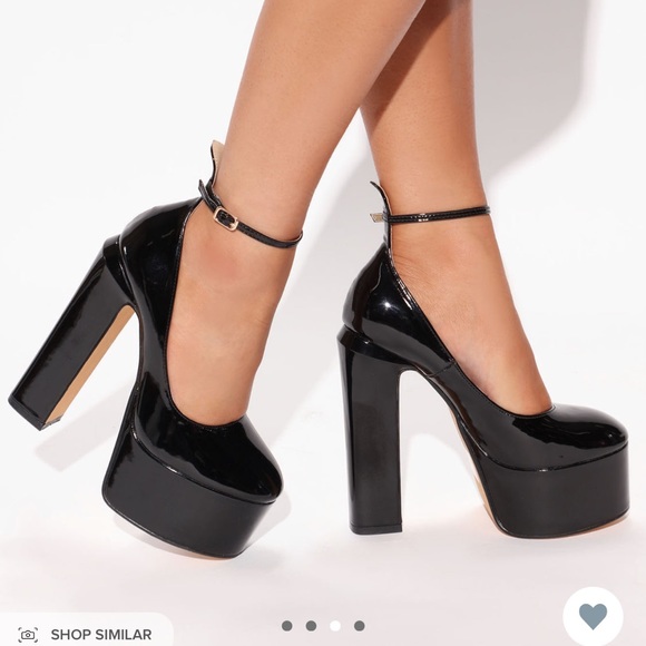 PLATFORM PUMPS WITH ANKLE STRAP - Picture 2 of 4